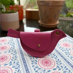 Portland Leather Lip Gloss Mockingbird Pouch